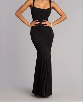 Windsor Black Slim Fit Mermaid Prom Dress